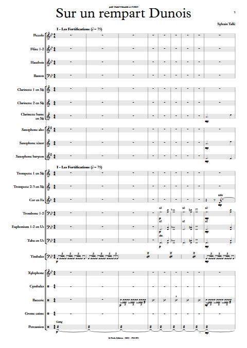 Sur un rempart Dunois - Orchestre d'harmonie - TALLE S. - app.scorescoreTitle