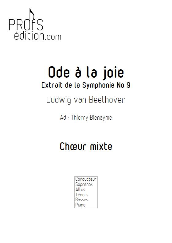 Ode à la joie - Chœur mixte - BEETHOVEN L. - page de garde