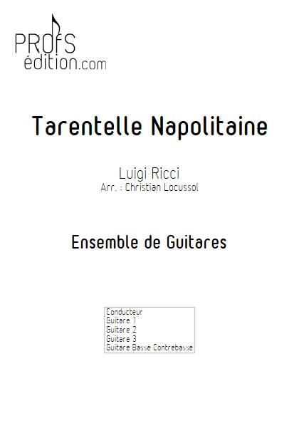 Tarentelle Napolitaine - Ensemble de Guitares - RICCI L. - page de garde