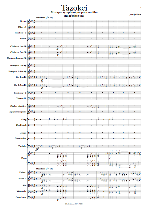Tazokei - Orchestre Symphonique - ROUX Jean-Jo - app.scorescoreTitle