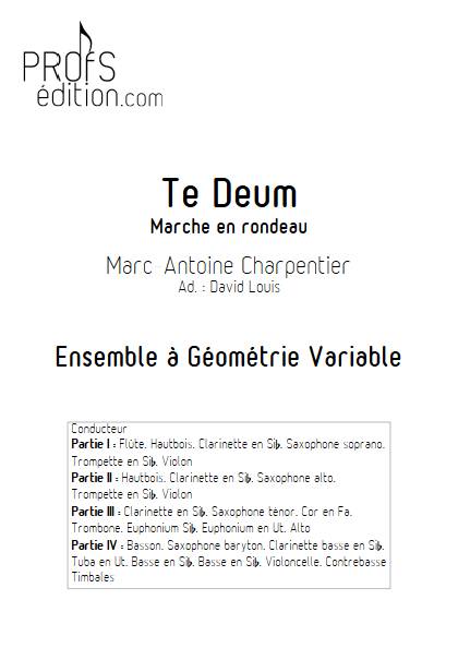 Te Deum - Ensemble Variable - CHARPENTIER M. A. - page de garde