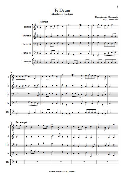 Te Deum - Ensemble Variable - CHARPENTIER M. A. - app.scorescoreTitle