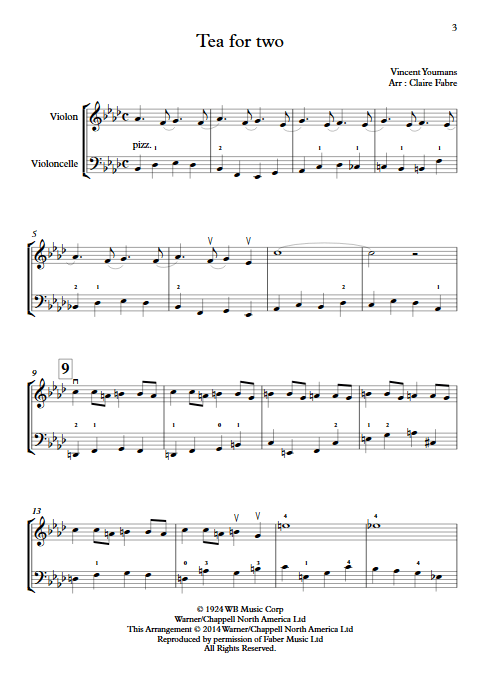 Tea for Two - Duo Violon Violoncelle - YOUMANS V. - app.scorescoreTitle