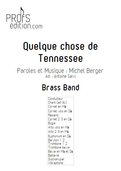 Quelque chose de tennesse - Brass Band - BERGER M. - page de garde