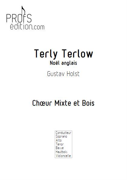 Terly Terlow - Chœur & Bois - HOLST G. - page de garde