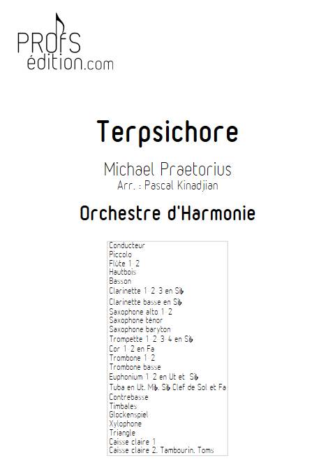 Terpsichore - Orchestre d'harmonie - PRAETORIUS M. - page de garde