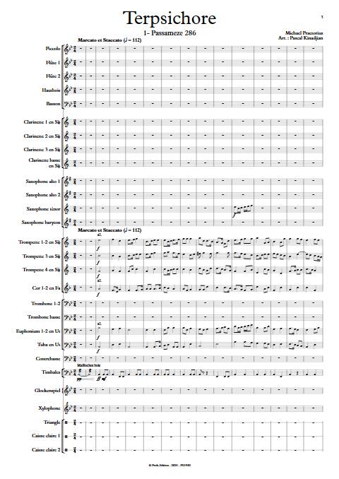Terpsichore - Orchestre d'harmonie - PRAETORIUS M. - Partition