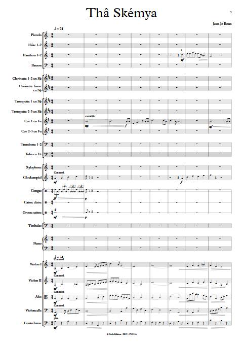 Thâ Skémya - Orchestre Symphonique - ROUX J.J. - Partition