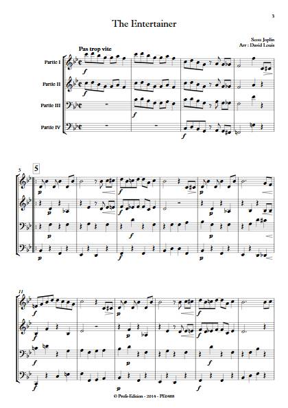 The Entertainer - Ensemble à Géométrie Variable - JOPLIN S. - app.scorescoreTitle