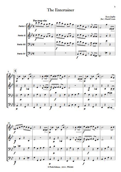 The Entertainer - Ensemble à Géométrie Variable - JOPLIN S. - Partition