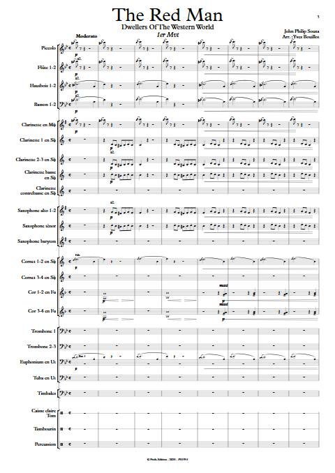 The Red Man - Orchestre d'harmonie - SOUSA J. P. - Fiche Pédagogique