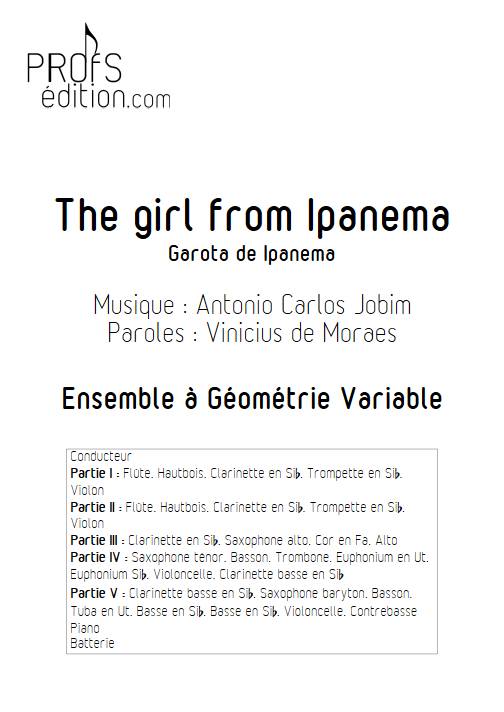 The girl from Ipanema - Ensemble Variable - JOBIM A. C. - page de garde