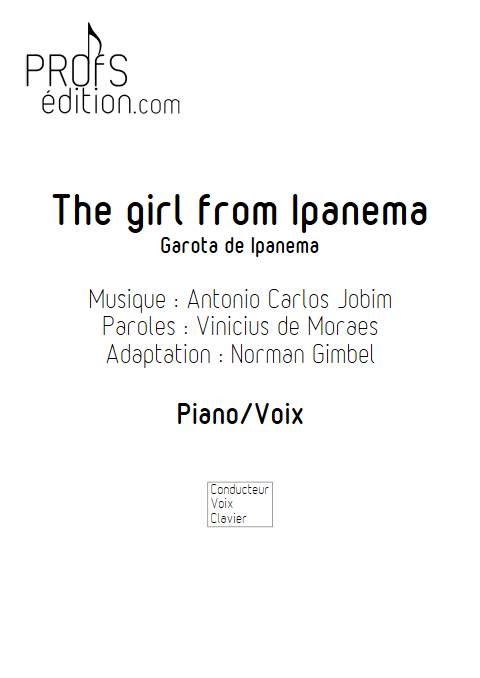 The girl from Ipanema - Piano Voix - JOBIM A. C. - page de garde