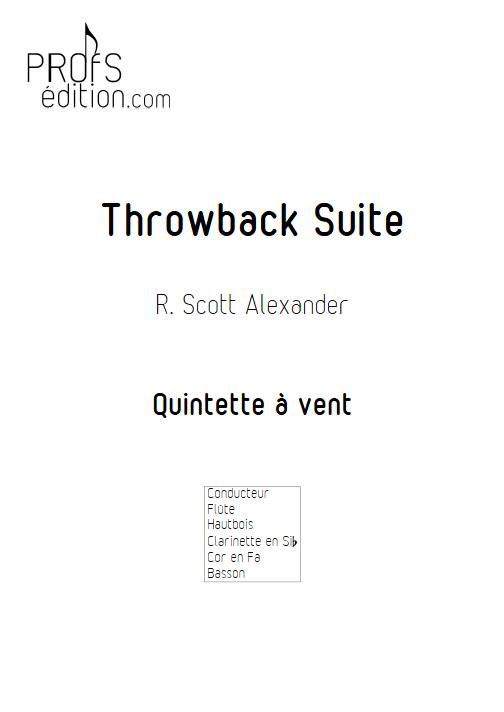 Throwback Suite - Quintette à vent - ALEXANDER R. S. - page de garde