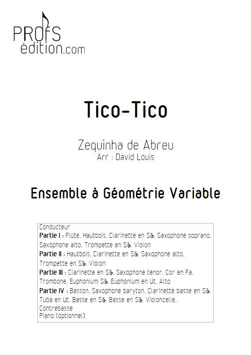 Tico-Tico - Ensemble Variable - De ABREU Z. - page de garde