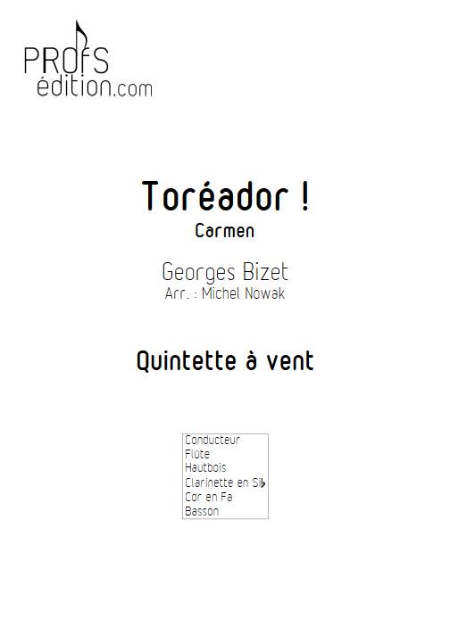 Toréador - Quintette à vent - BIZET G. - page de garde
