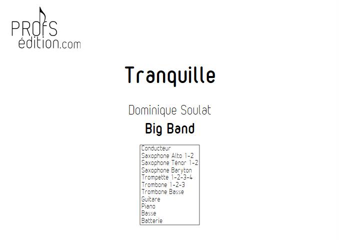 Tranquille - Big Band - SOULAT D. - page de garde