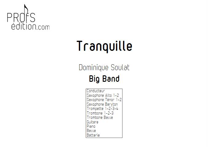 Tranquille - Big Band - SOULAT D. - page de garde