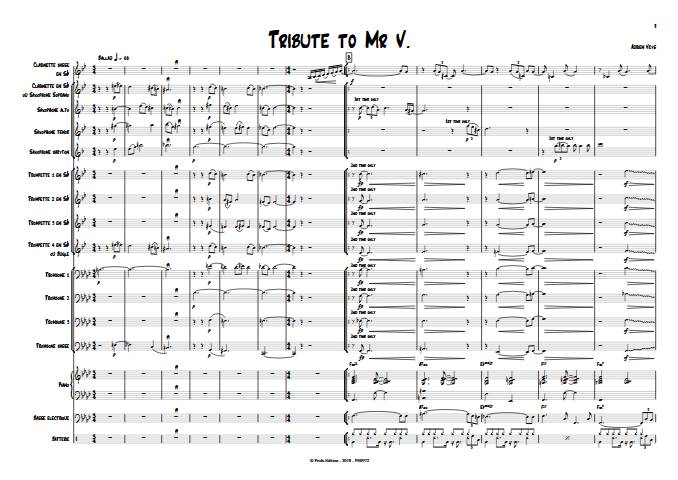 Tribute to Mr V - Big Band - VEYS A. - Partition