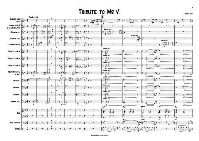 Tribute to Mr V - Big Band - VEYS A. - app.scorescoreTitle