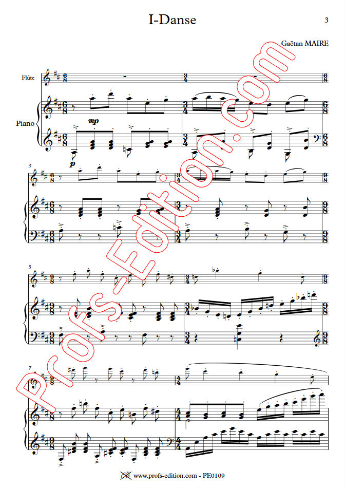 Trois Pièces - Duo Flûte & Piano - MAIRE G. - app.scorescoreTitle