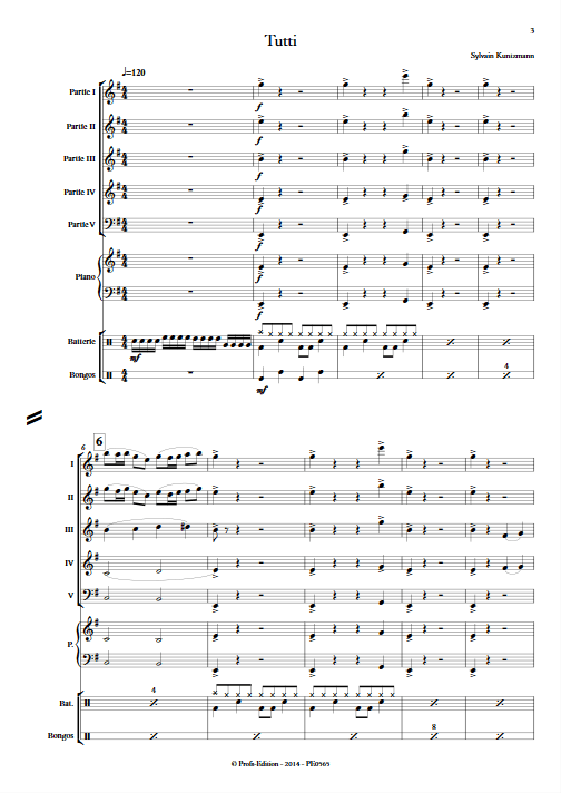 Tutti - Ensemble à Géométrie Variable - KUNTZMANN S. - app.scorescoreTitle