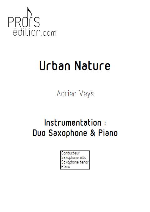 Urban Nature - Duo Saxophone Piano - VEYS A. - page de garde