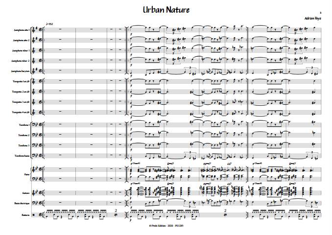Urban Nature - Big Band - VEYS A. - Partition