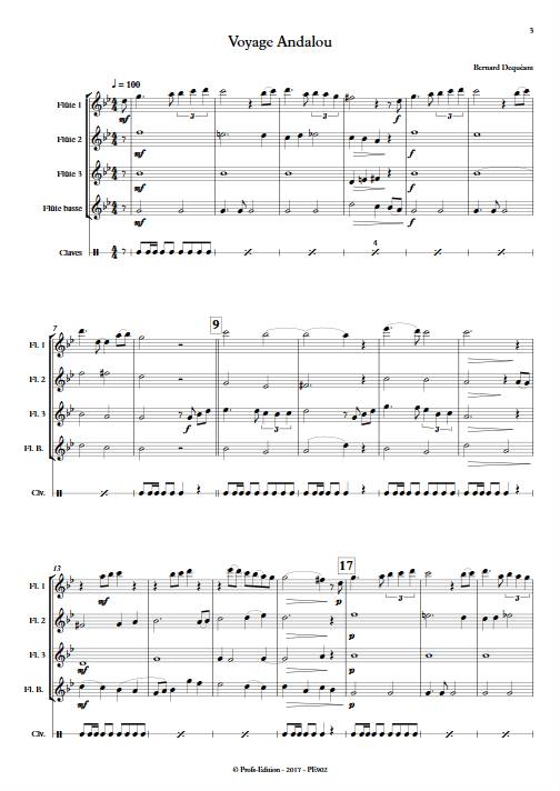 Voyage Andalou - Quatuor de Flûtes - DEQUEANT B. - app.scorescoreTitle