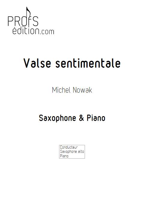 Valse sentimentale - Saxophone & Piano - NOWAK M. - page de garde