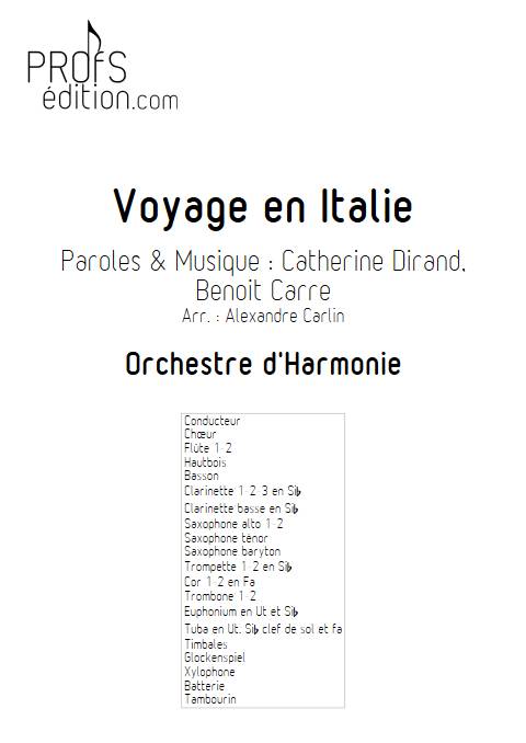 Voyage en Italie - Orchestre d'harmonie - LILICUB - page de garde