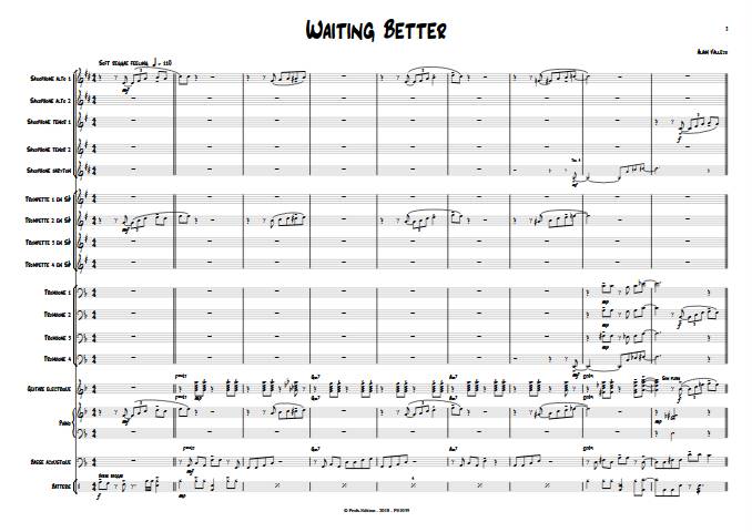 Waiting better - Big Band - VALLEJO A. - Partition