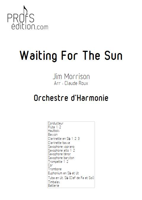 Waiting for the sun - Orchestre d'Harmonie - MORRISON J. - page de garde