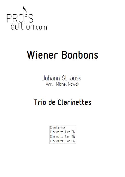 Wiener Bonbons - Trio de Clarinettes - STRAUSS J. - page de garde