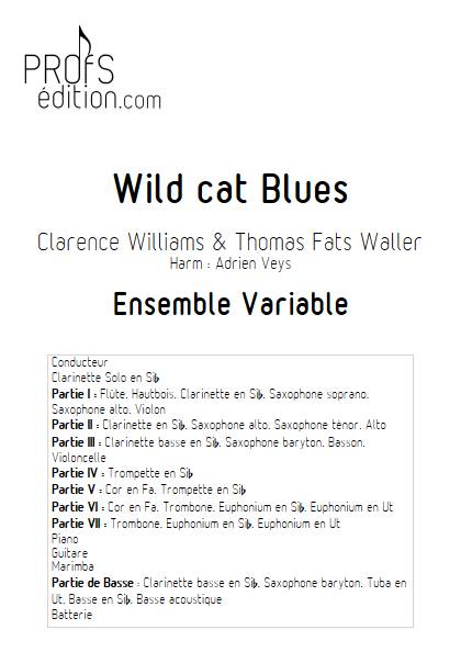 Wild cat Blues - Ensemble Variable - WILLIAMS C. & WALLER F. - page de garde