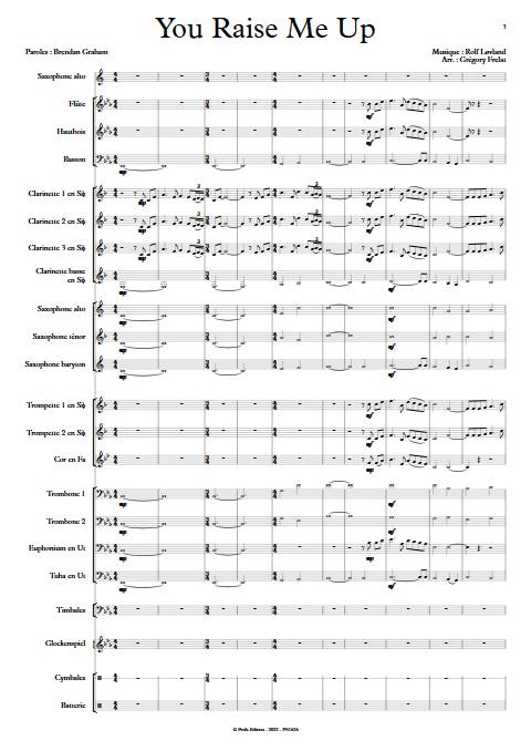 You raise me up - Orchestre d'harmonie - LOVLAND R. - app.scorescoreTitle