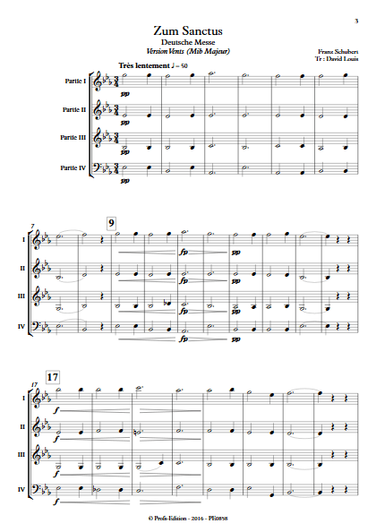Zum Sanctus (Deutsche Messe) - Ensemble à Géométrie Variable - SCHUBERT F. - app.scorescoreTitle