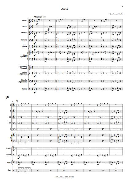 Zuria - Ensemble Variable - PAULEAT J. F. - Partition