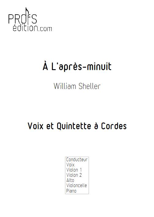 À L'après-minuit - Chant et Quintette à Cordes - SHELLER W. - page de garde