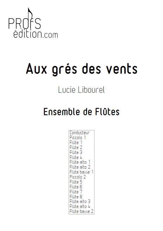 Aux grés des vents - Ensemble de Flûtes - LIBOUREL L. - page de garde