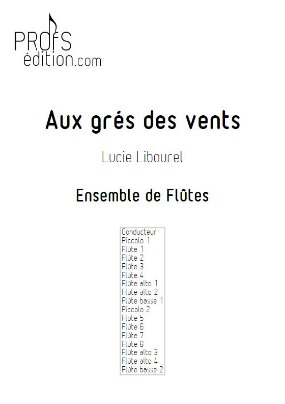 Aux grés des vents - Ensemble de Flûtes - LIBOUREL L. - page de garde