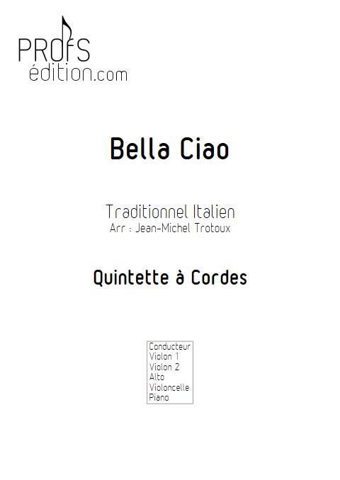 Bella Ciao - Quintette à Cordes - TRADITIONNEL ITALIEN - page de garde