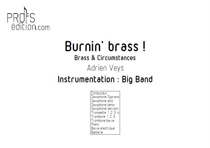 Burnin'Brass - Brass & Circumstances - Big Band - VEYS A. - page de garde