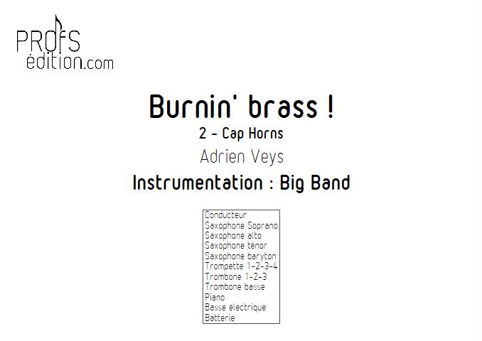 Burnin'Brass - Cap Horns - Big Band - VEYS A. - page de garde