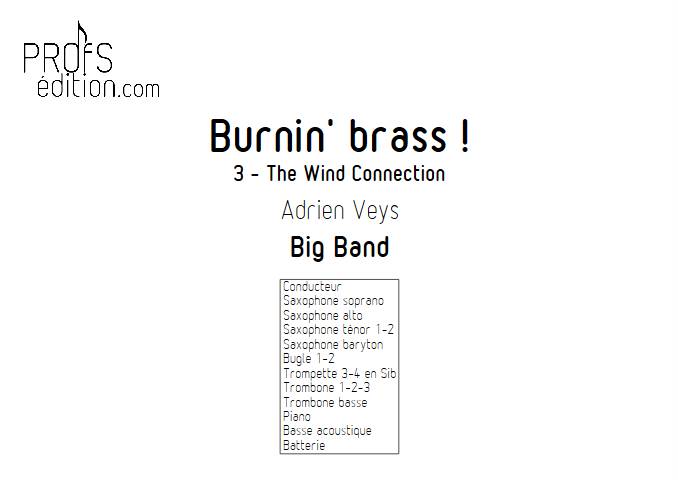 Burnin'Brass - The Wind Connection - Big Band - VEYS A. - page de garde