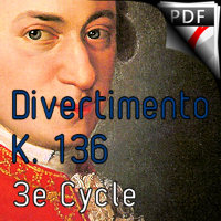 Divertimento KV 136 - Quatuor de Saxophones - MOZART W. A.