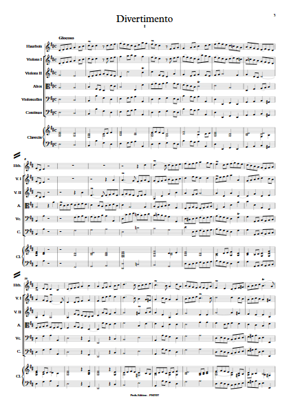 Divertimento - Hautbois & Ensemble Baroque - ZEHAR F. - app.scorescoreTitle