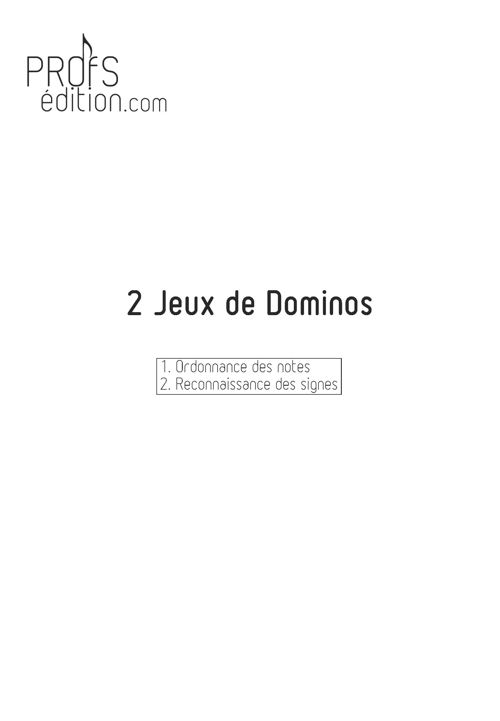 2 jeux de Dominos - Formation Musicale - LOUIS D. - page de garde