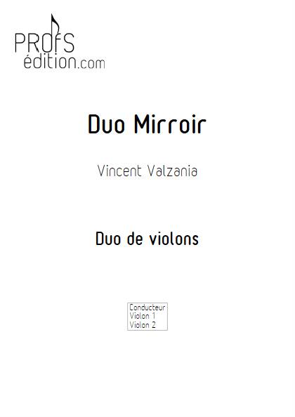 Duo Miroir - Duo de violons - VALZANIA V. - page de garde