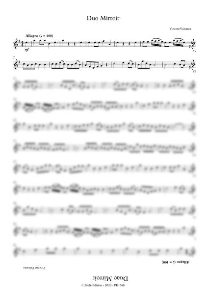 Duo Miroir - Duo de violons - VALZANIA V. - Partition